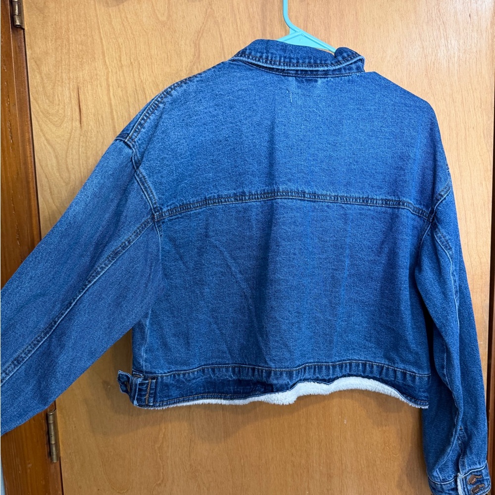 Kensie Classic Blue Jean Jacket - Picture 3 of 3